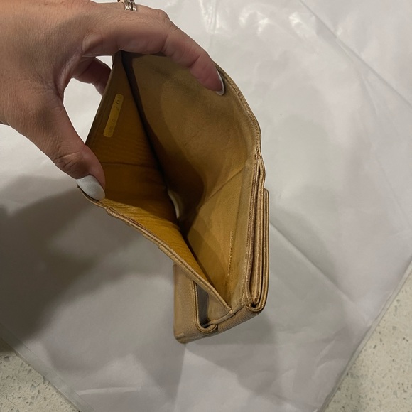 Chanel Tan Caviar Leather Bifold Wallet - Picture 6 of 12